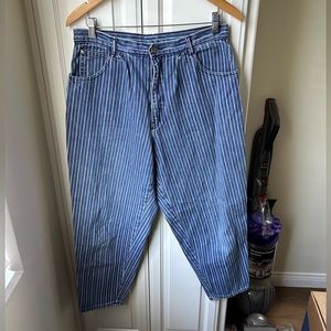 Vintage Striped Jeans